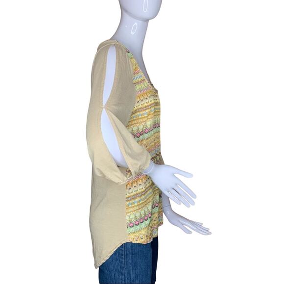 Daytrip Top Multicolor Tribal Print Long Sleeve Pullover Size M - Picture 4 of 9